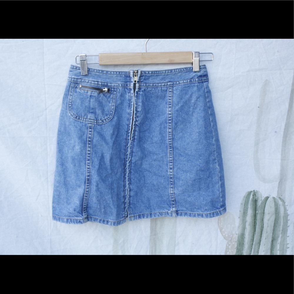 Vintage Paris Blues Demin Zip Up Mini 🌵7